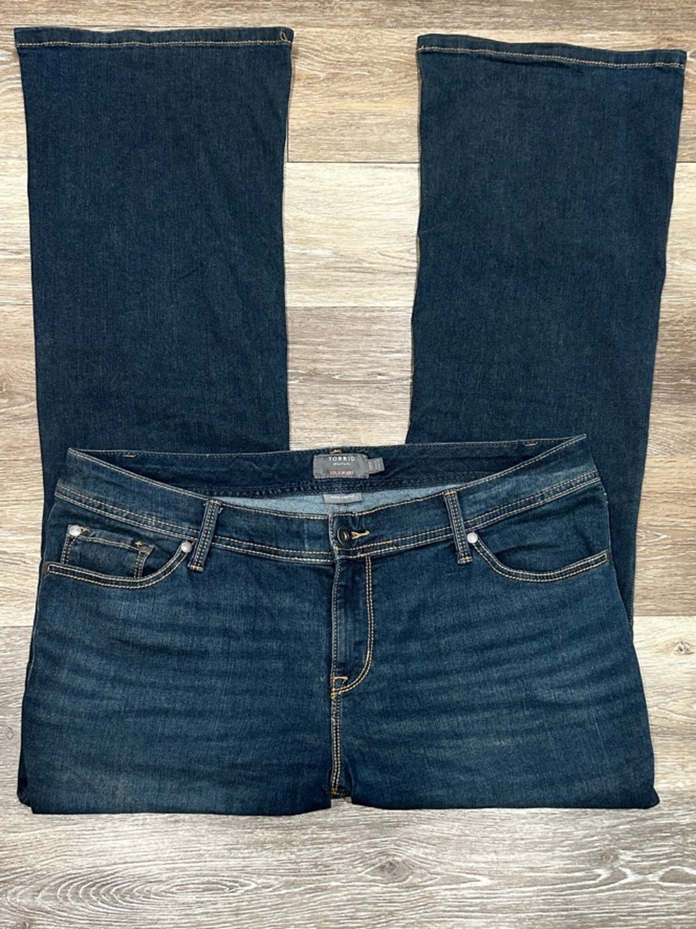 torrid Dark Blue Wide Leg Flare Jeans